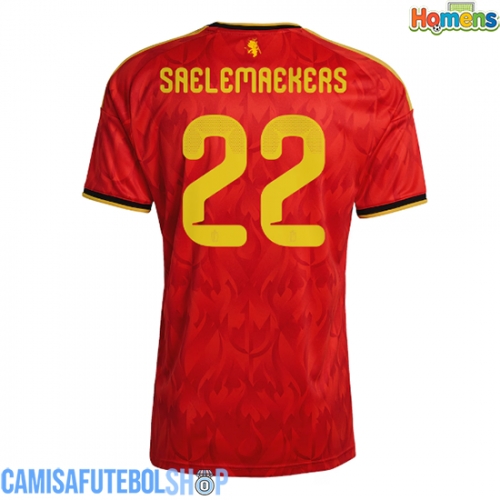 Camisa de time de futebol Bélgica Alexis Saelemaekers #22 Replicas 1º Equipamento Mundo 2026 Manga Curta